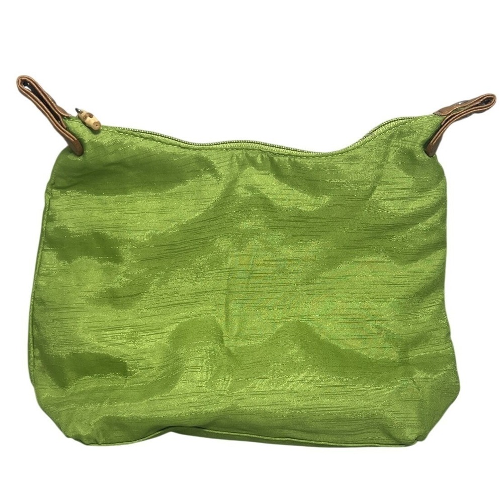 Avon‎ Lime Green Shimmer Wristlet Clutch Bag Costume Accessory Pouch